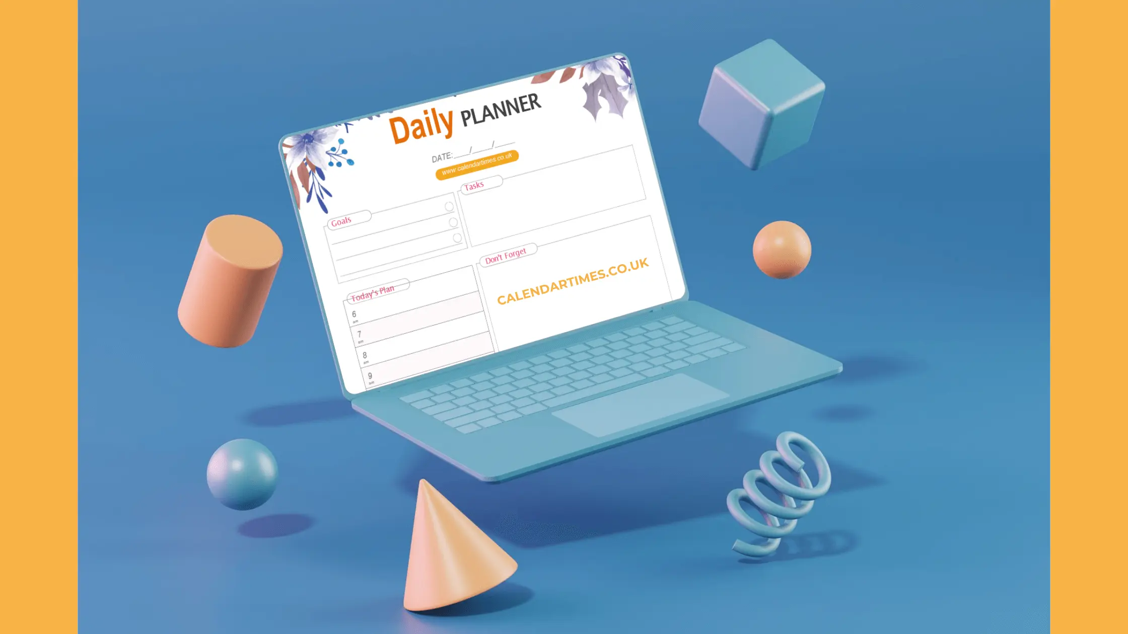 Free Printable Daily Planner for 2025 UK
