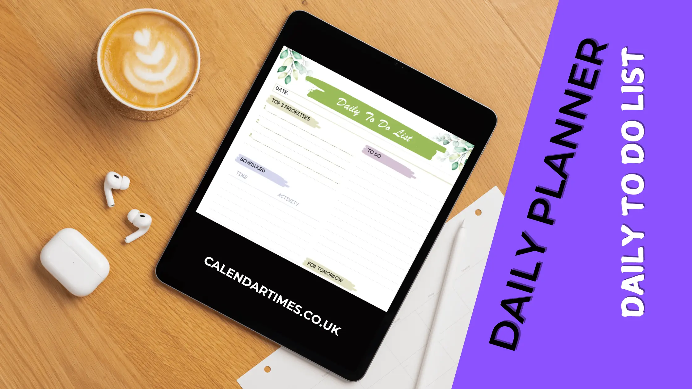 Printable Daily Planner Templates UK