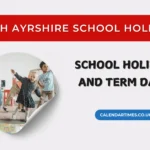 North Ayrshire School Holidays 2025/26 – Full Term Dates