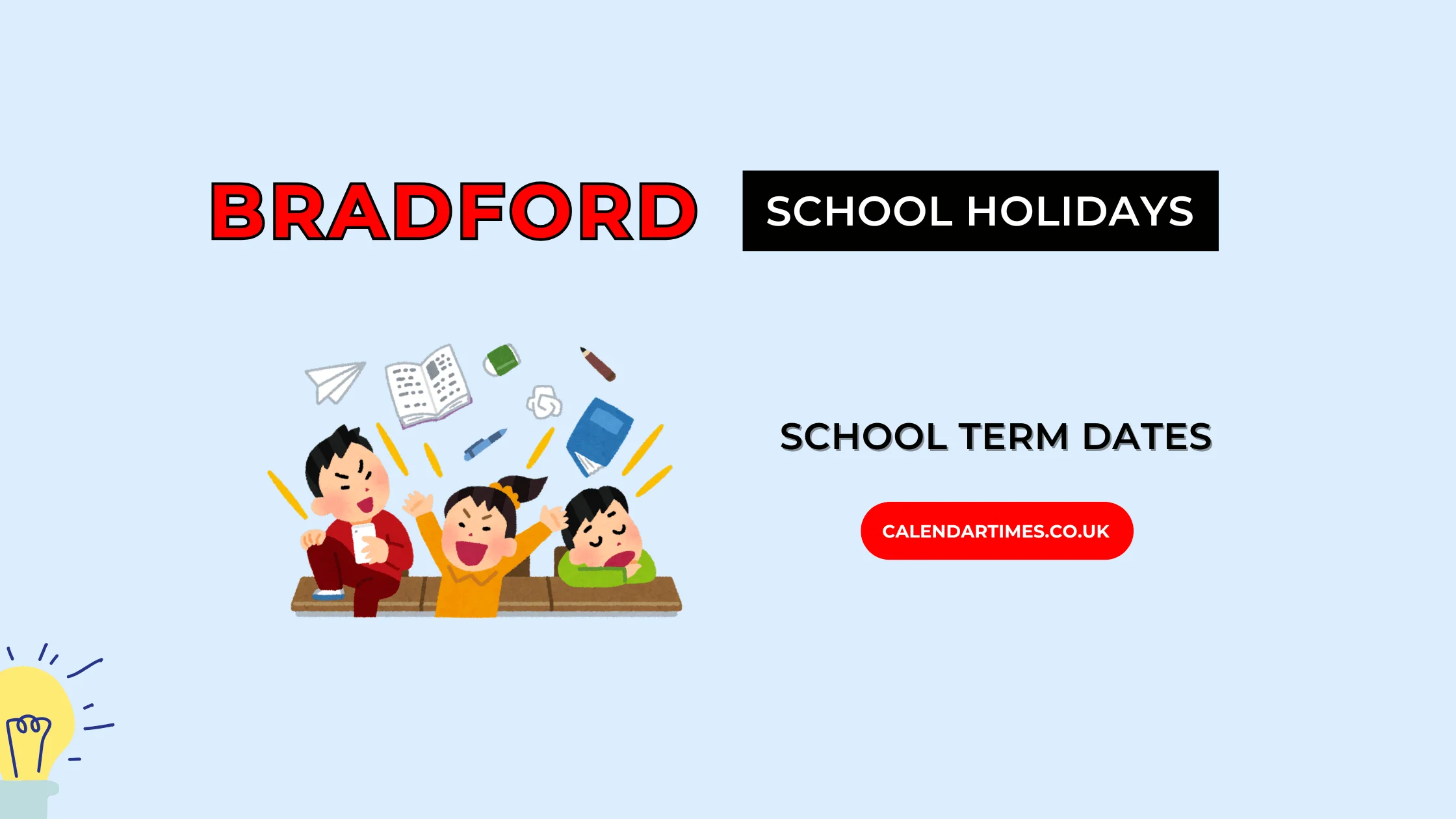 Bradford School Holidays and Term Dates