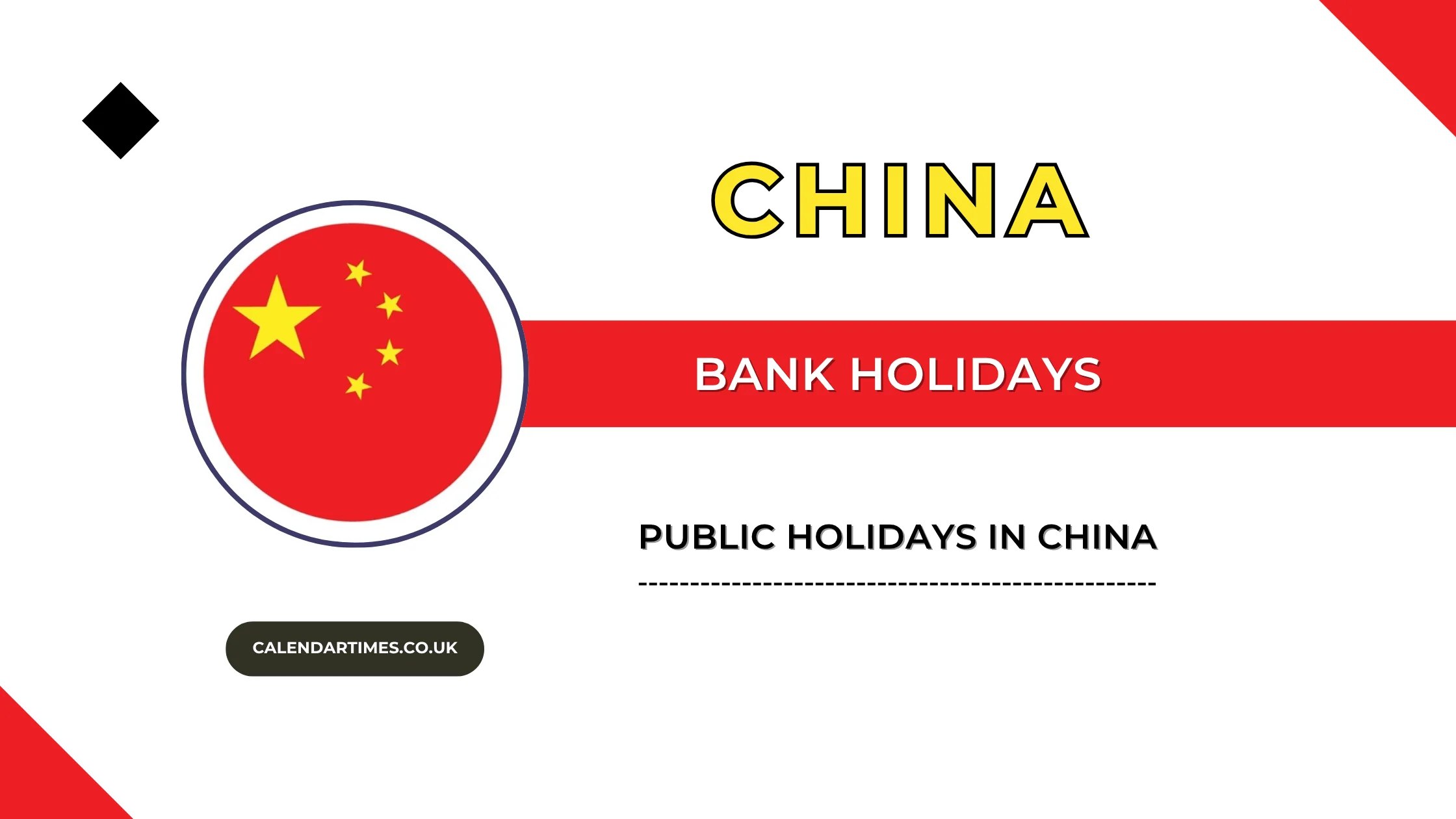 China Bank Holidays and Public Holidays
