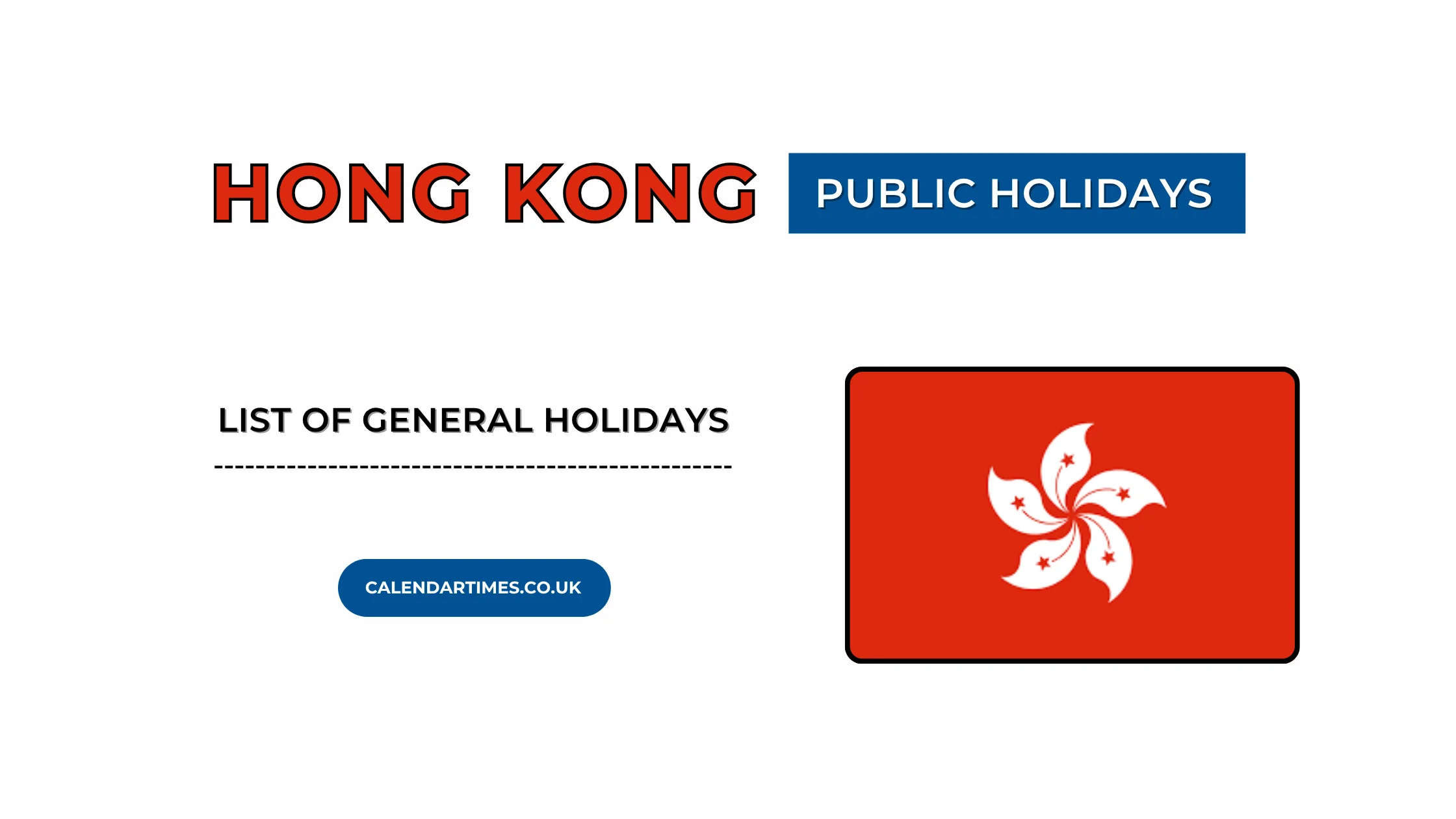 Hong Kong Public Holidays
