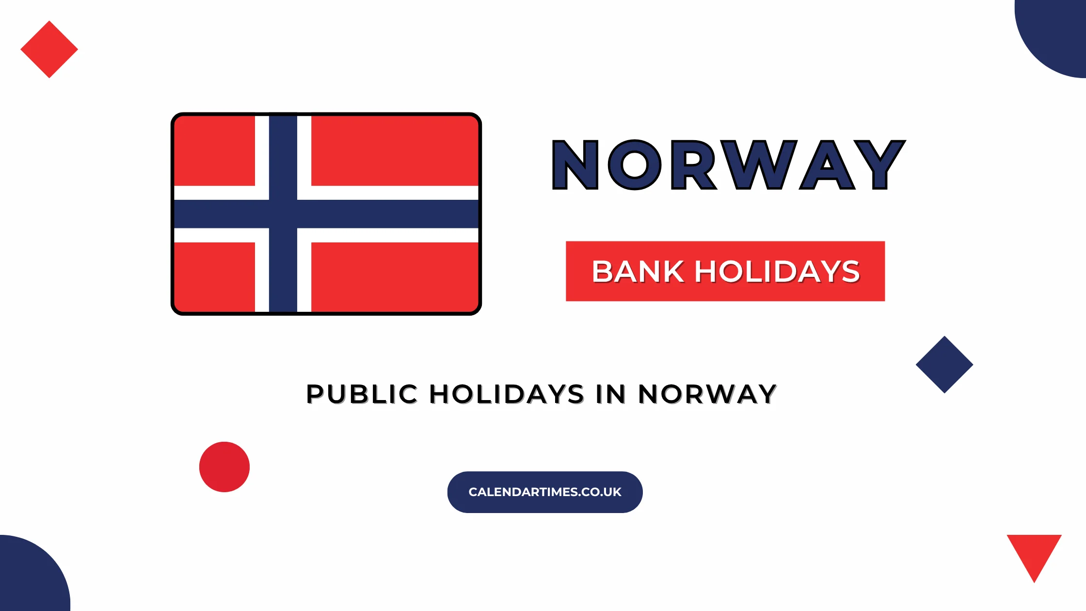 Norway Bank Holidays and Public Holidays