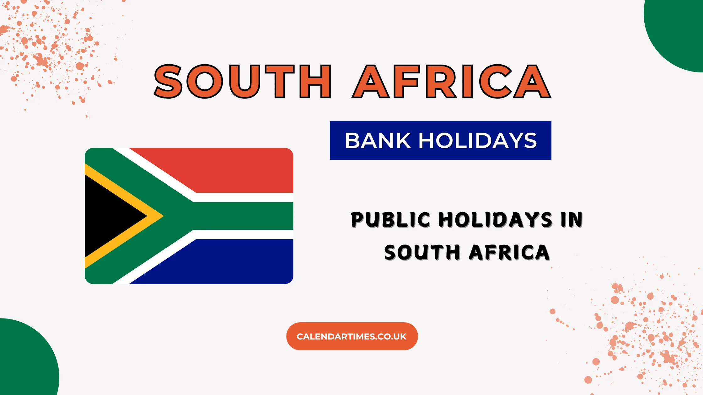 South Africa Bank Holidays