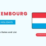 Luxembourg Bank Holidays, List and Dates