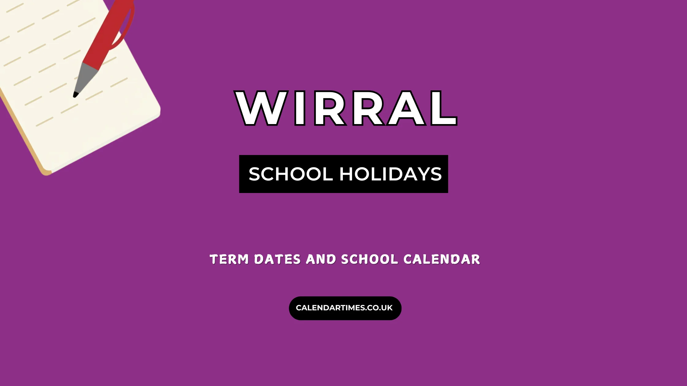 Wirral School Holidays and Term Dates