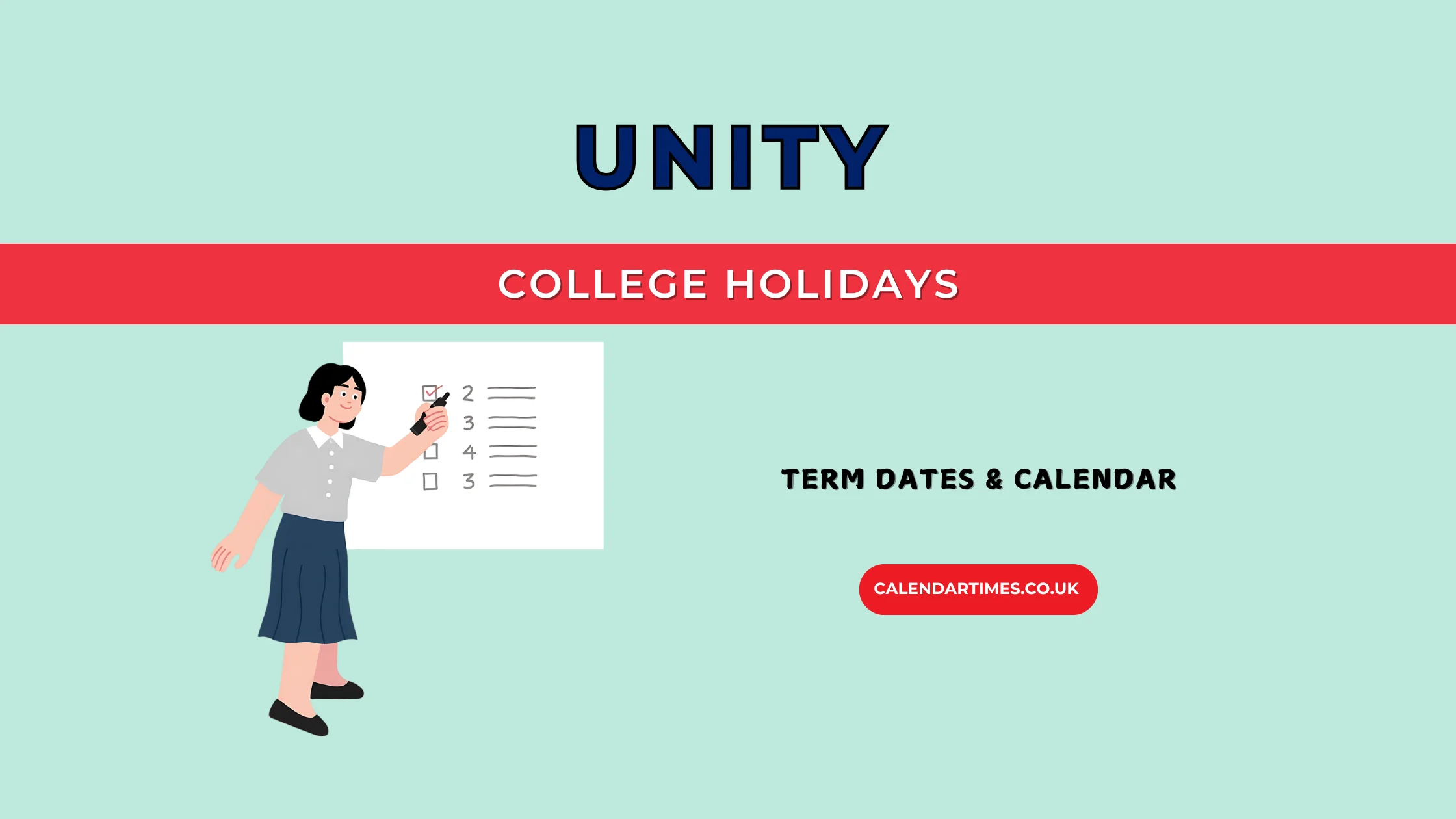 Unity College Holidays and Term Dates