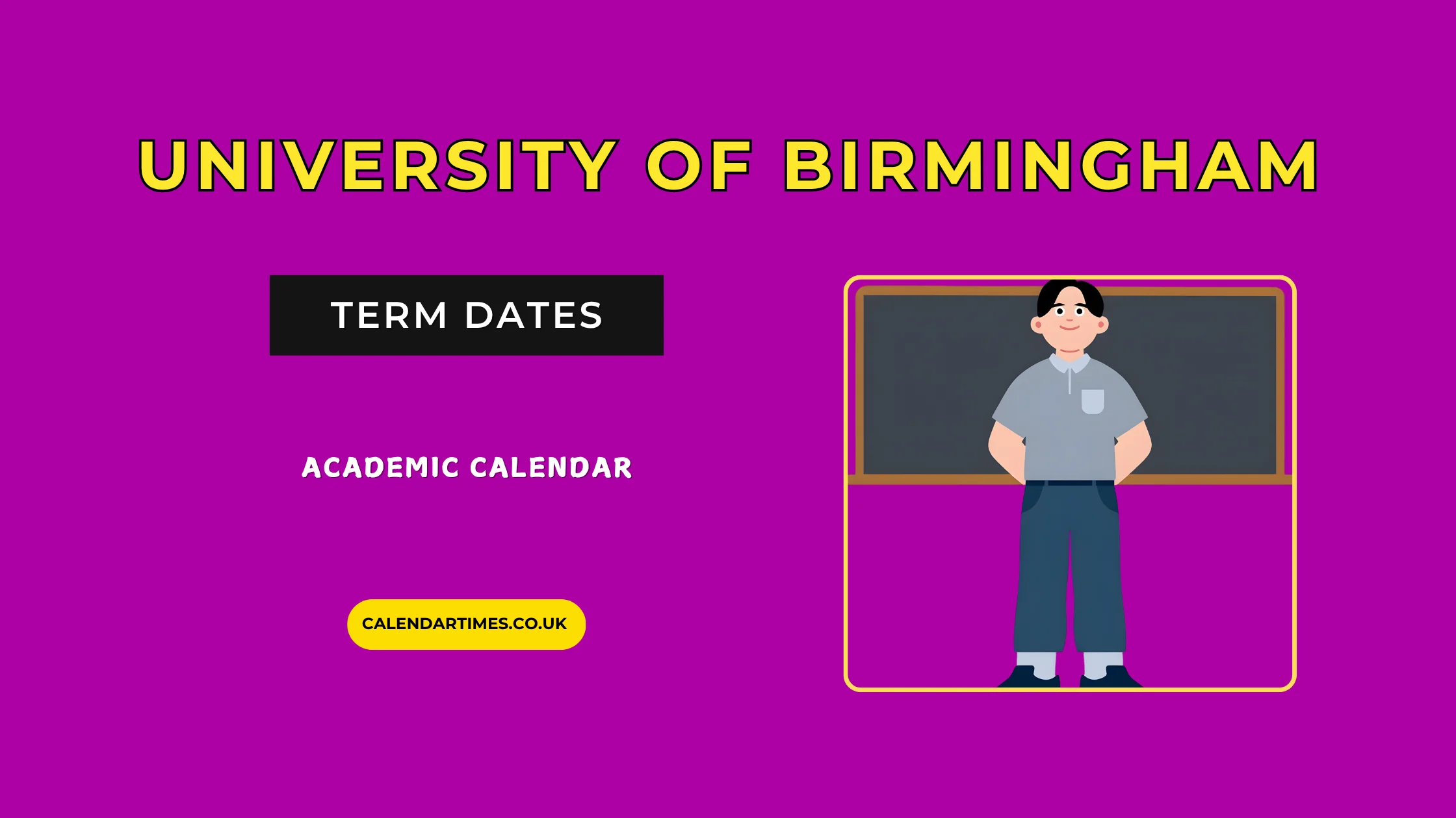 University of Birmingham Term Dates and Holidays