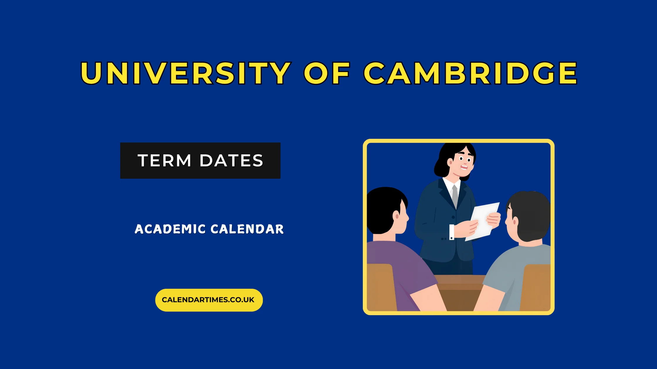 University of Cambridge Holidays and Term Dates
