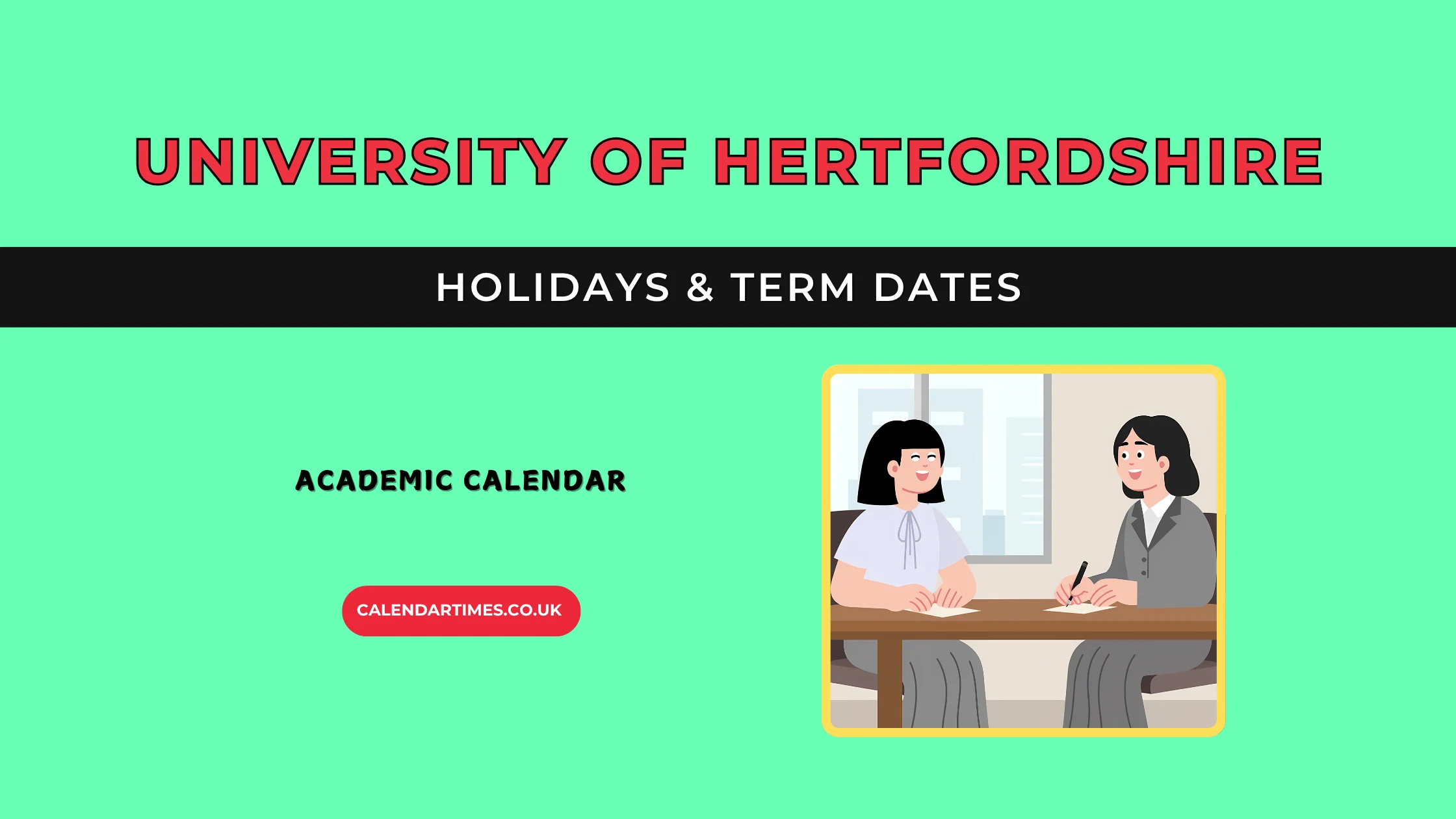 University of Hertfordshire Holidays and Term Dates
