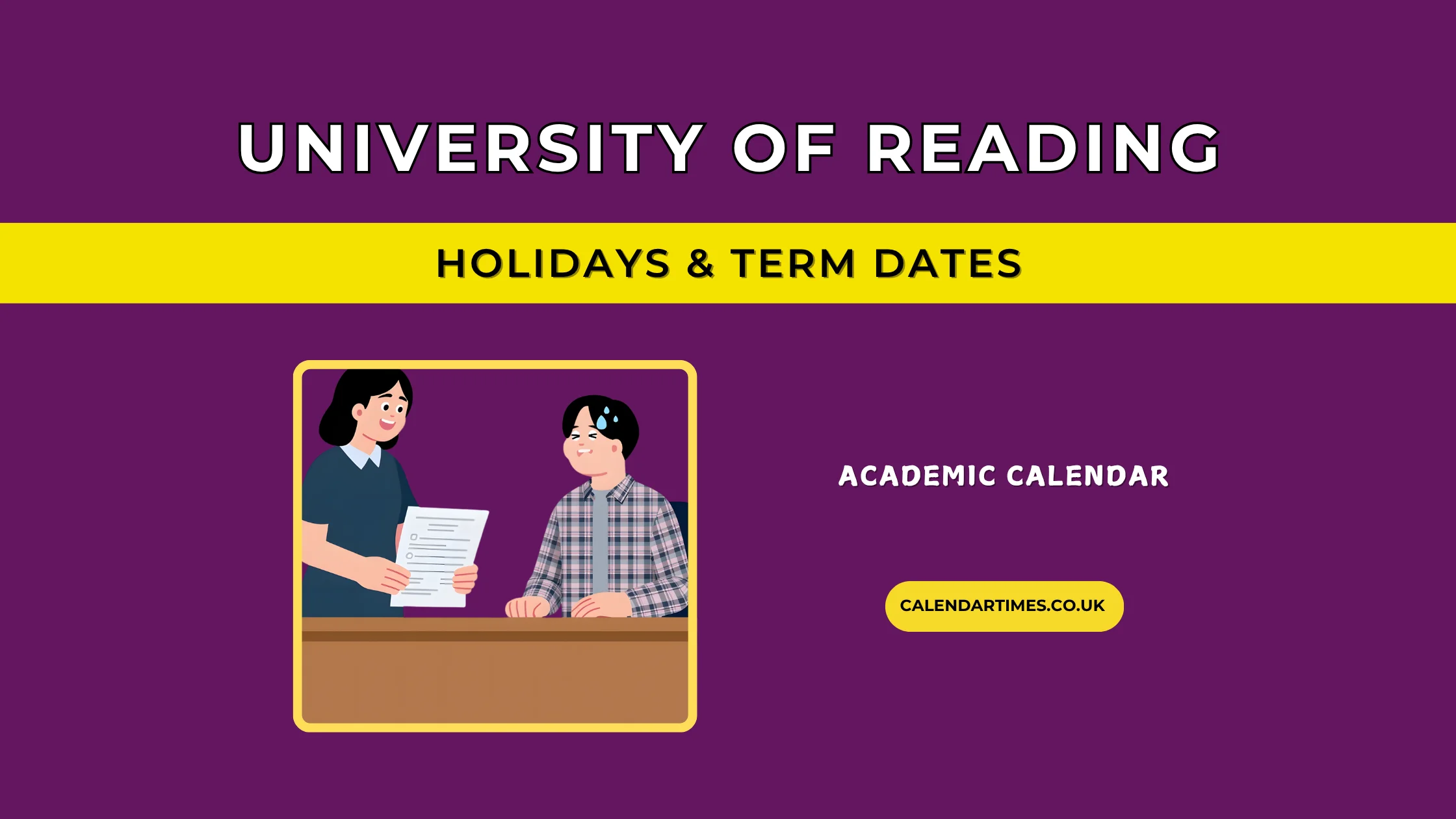 University of Reading Holidays and Term Dates