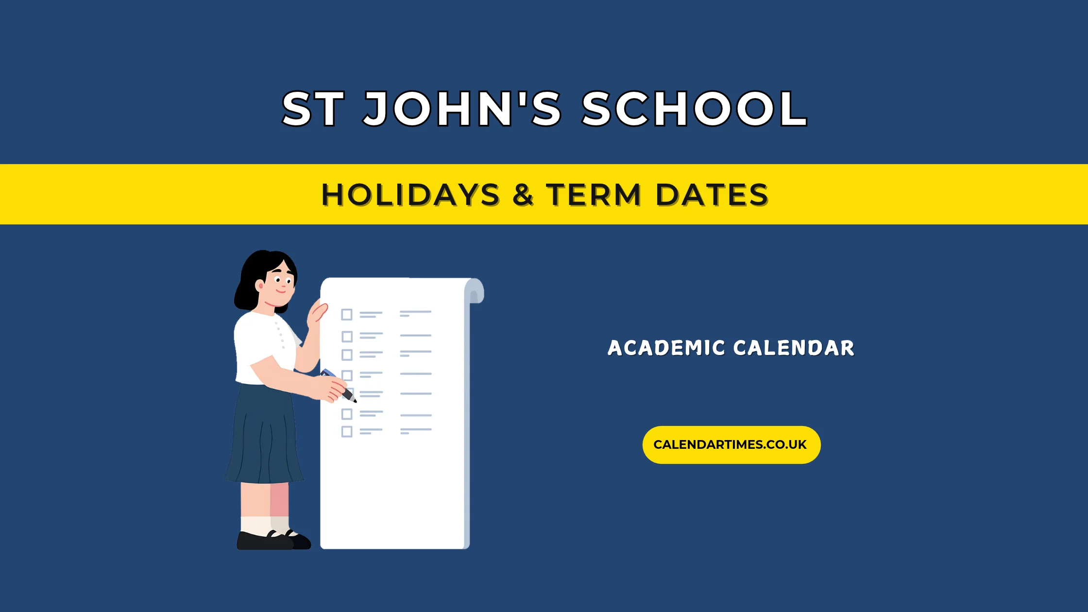 St John's School Term Dates and Holidays